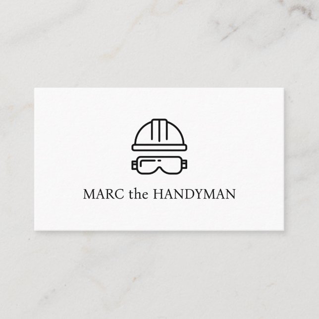 Le carte de visite Handyman (Devant)