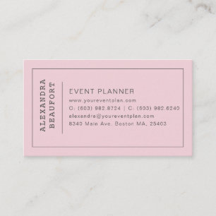 Le carte de visite moderne minimaliste  