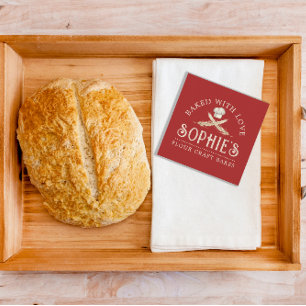 Le Carte de visite rouge de l'Élégant Baker