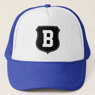 Le casquette de la lettre B de monogramme a