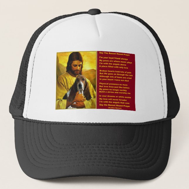 Le casquette Dit Que Le Poème De Prière Basset Hou (Devant)