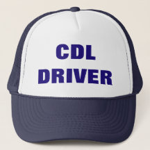 Le casquette du camionneur de CONDUCTEUR de CDL