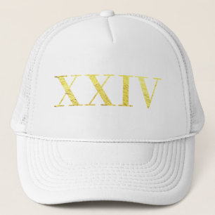 Le casquette du camionneur de l'or XXIV 24K