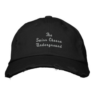 Le Casquette souterrain suisse au fromage usé et d