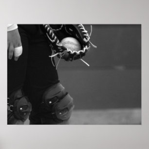 Le Catcher - Poster noir et blanc