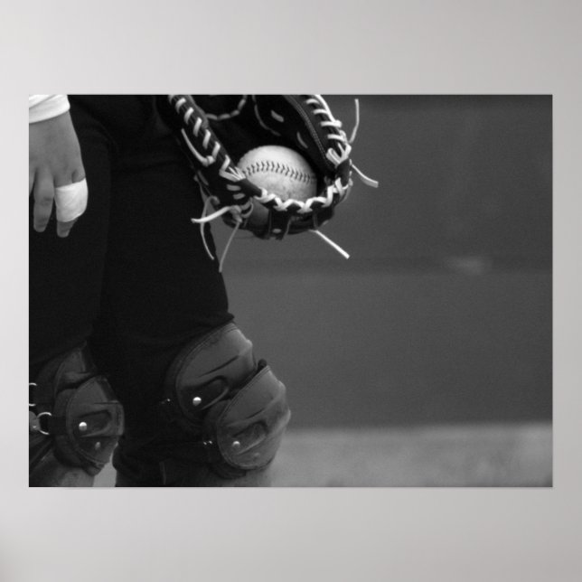 Le Catcher - Poster noir et blanc (Devant)