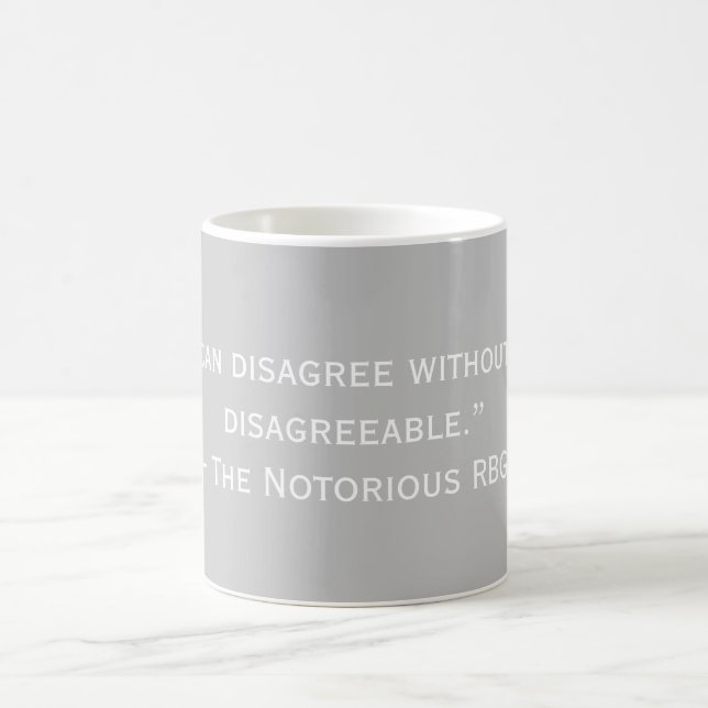 Le Célèbre Citation désagréable du RBG Mug (Centre)