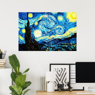 Le célèbre tableau de Van Gogh, Starry Night,