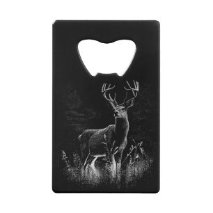 Le cerf majestueux en pleine nature - Art noir et