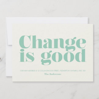 Le changement est bon Faire-part mobile // Turquoi