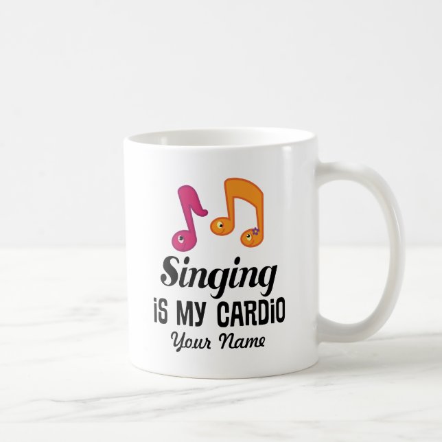 Le chant de choeur est ma cardio- tasse de cadeau (Droite)