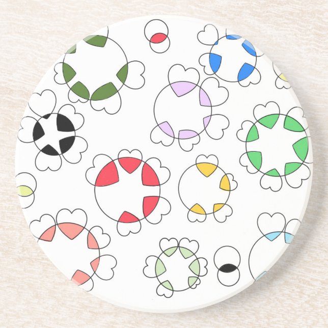 Le chapeau fixé au dessous de verre rond (Devant)