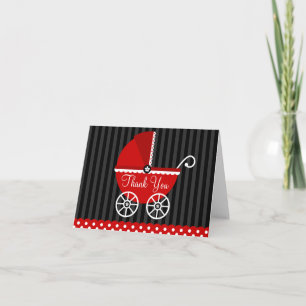 Le chariot noir rouge pointille le Merci