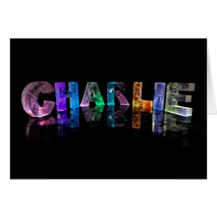 Le Charlie nommé dans les lumières 3D