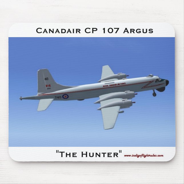 Le chasseur, tapis de souris de Canadair CP 107 (Devant)