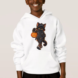 Le chat avec la lanterne de Jack - Halloween