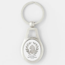 Le Chat d'Argent Oval Cameo Schlüsselanhänger
