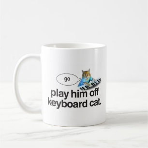le chat de clavier vont tasse