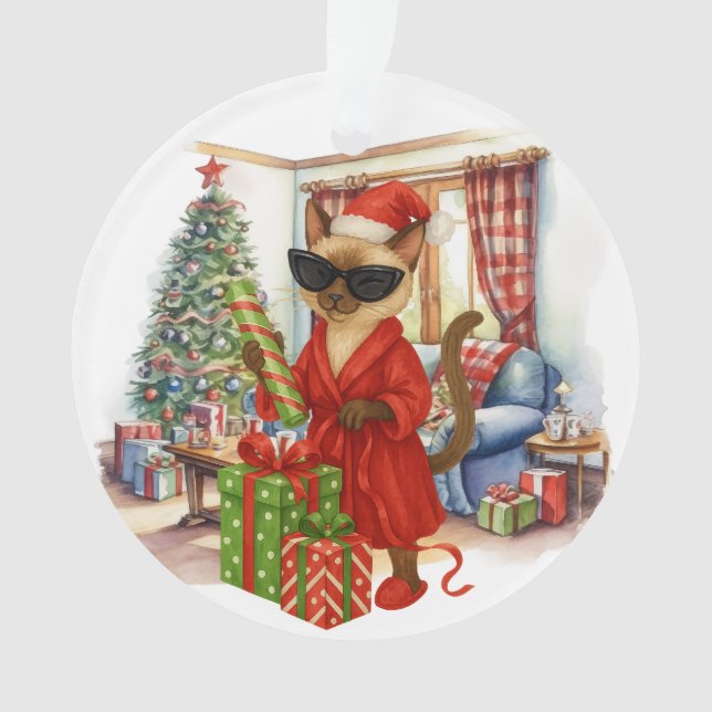 Le chat fait du boxing de Noël  (devant)