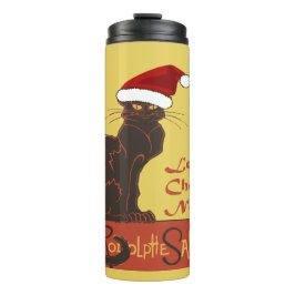 Le Chat Noel Christmas Spoof Vector Art Thermosbecher
