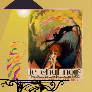 Le chat noir affiche de théâtre 1922 henri desbarb