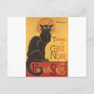 Le Chat Noir Art Print Postkarte