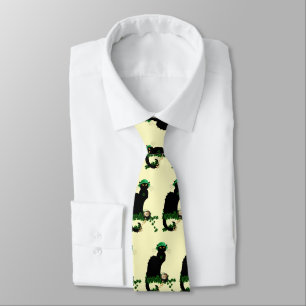 Le Chat Noir Clover St. Patrick's Day Krawatte