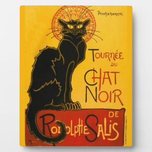 Le Chat Noir Die Schwarze Katze Jugendstil Antik Fotoplatte