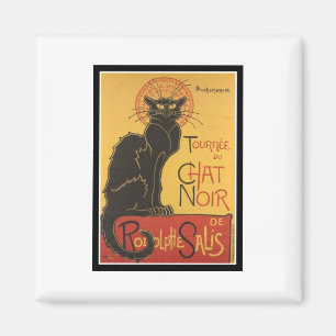 LE CHAT NOIR DRUCKEN MAGNET