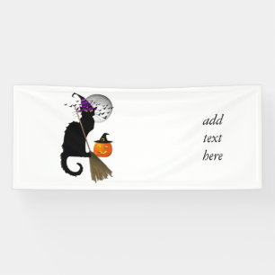 Le Chat Noir - Halloween Hexenkatze Banner