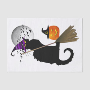 Le Chat Noir - Halloween Hexenkatze Seidenpapier