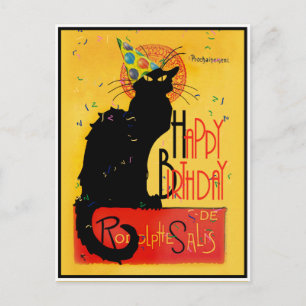 Le Chat Noir Happy Birthday Postkarte