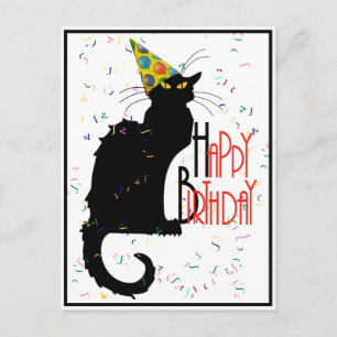 Le Chat Noir Happy Birthday Postkarte
