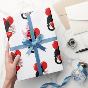 Le Chat Noir Herz Süßigkeiten Valentinstag  Geschenkpapier