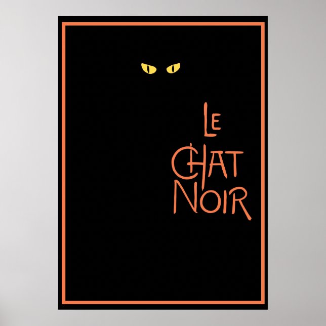 Le Chat Noir im Dunkeln Poster (Vorne)