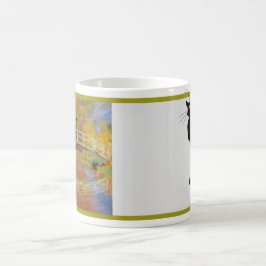 Le Chat Noir in Monets japanischer Brücke Kaffeetasse
