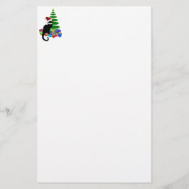 Le Chat Noir mit Weihnachtsbaum Briefpapier