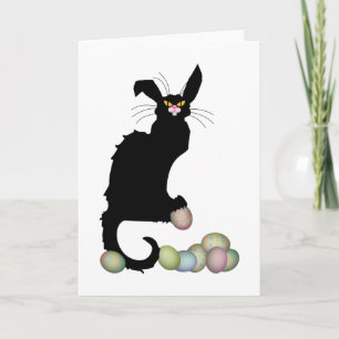 Le Chat Noir Ostersonnige Ohren Feiertagskarte