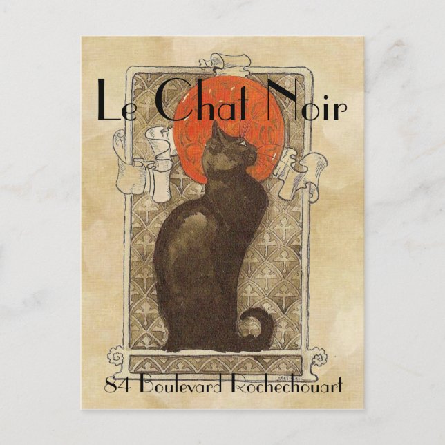 Le Chat Noir Postkarte (Vorderseite)