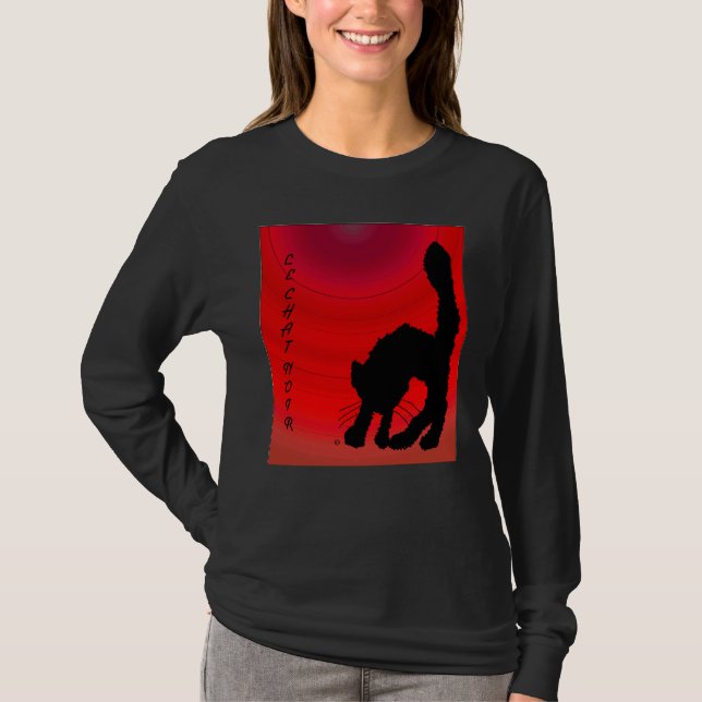 Le Chat Noir T-Shirt (Vorderseite)