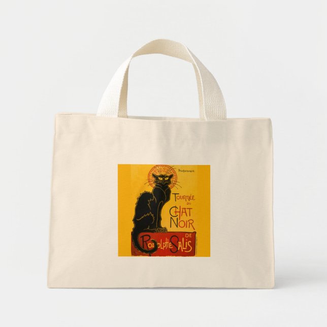 Le Chat Noir The Black Cat Mini Stoffbeutel (Vorne)
