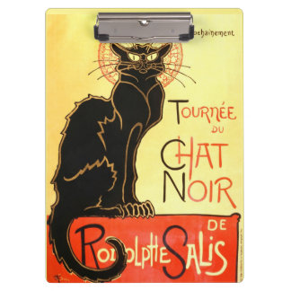 Le chat noir, ursprüngliche Anschlagtafel Klemmbrett