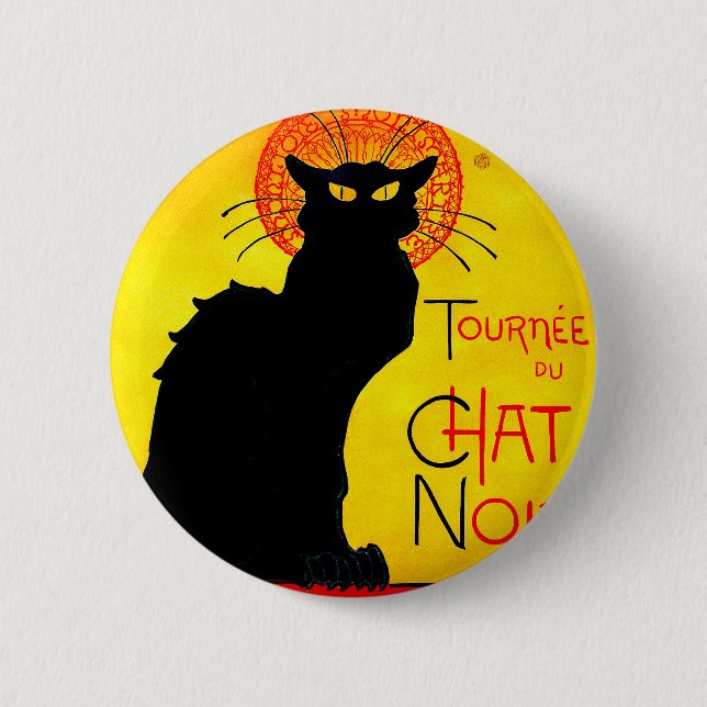 Le Chat Noir Vintag Button (Vorderseite)