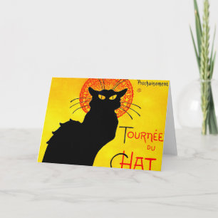 Le Chat Noir Vintag Einladung
