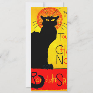 Le Chat Noir Vintag Einladung