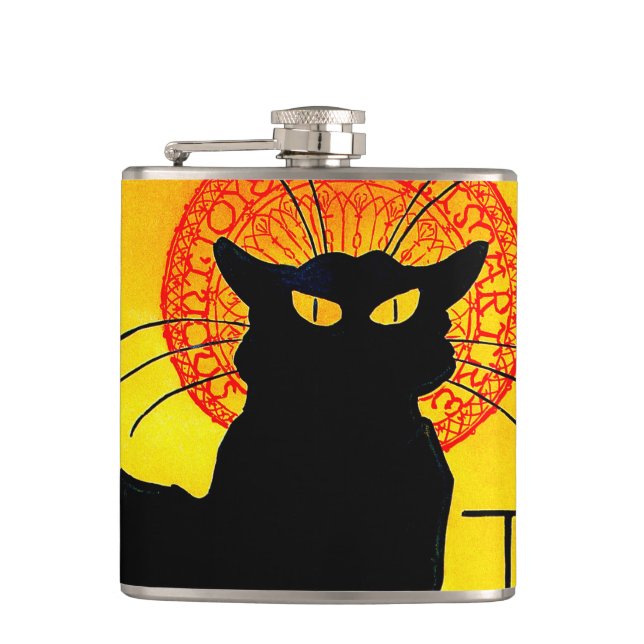 Le Chat Noir Vintag Flachmann (Vorderseite)