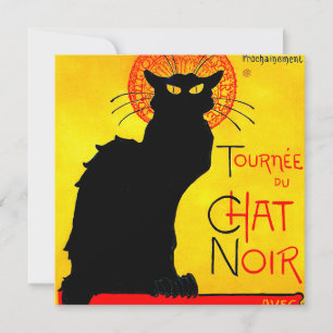 Le Chat Noir Vintage Einladung