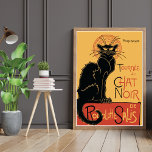 Le Chat Noir von Steinlen Poster<br><div class="desc">Ein Kunstposter mit dem farbigen Lithograph von Théophile-Alexandre Steinlen (1859-1923). Le Chat Noir (The Black Cat),  ein Kabarett im Besitz von Rodolphe Salis. Steinlen war ein geborener französischer Printmacher und Künstler aus der Schweiz.</div>