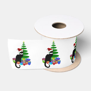Le Chat Noir Weihnachtsmann Hut Weihnachten Satinband