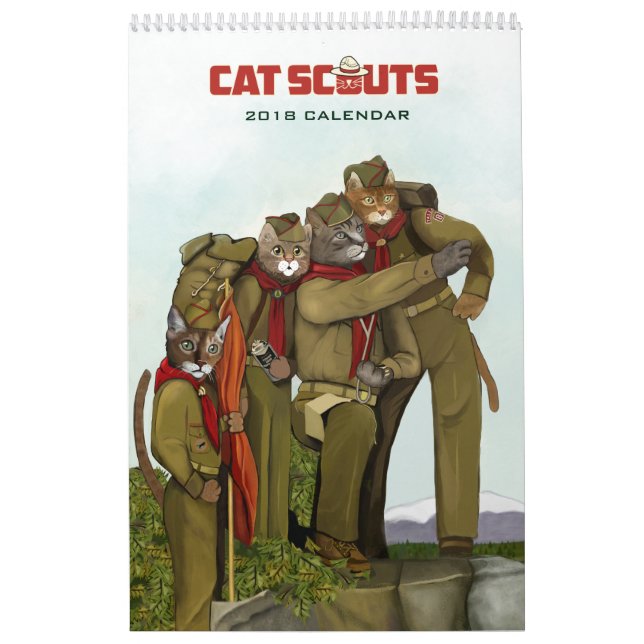 Le chat surveille le calendrier 2018-2019 (Protection)